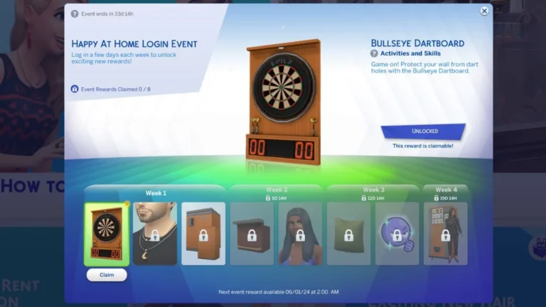 The Sims 4 Introduces New Login Rewards with "Happy at Home" Event