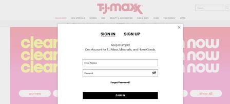 How to Log In to Your TJ Maxx Account