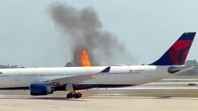 Delta Plane Catches Fire at Orlando Airport: Passenger Shares Chilling Moment