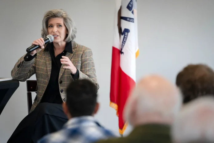 Tempers flare on Medicaid, Trump during Iowa Senator Joni Ernst town hall as constituents press for answers on health care and party loyalty.