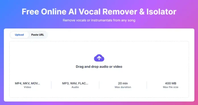 AI Vocal Remover