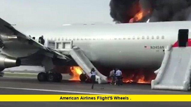 American Airlines Flight's Wheels