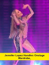 Jennifer Lopez Handles Onstage Wardrobe..