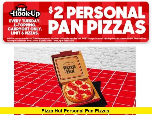 Pizza Hut Personal Pan Pizzas