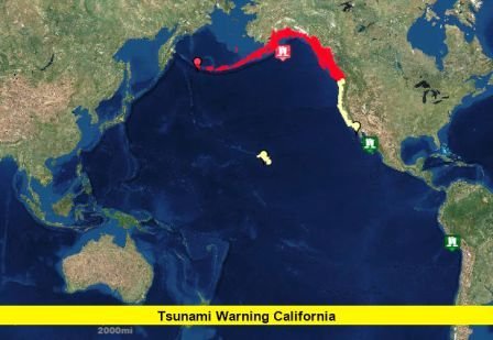 Tsunami Warning California