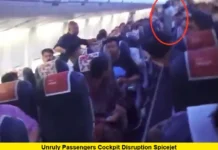 Unruly Passengers Cockpit Disruption SpiceJet