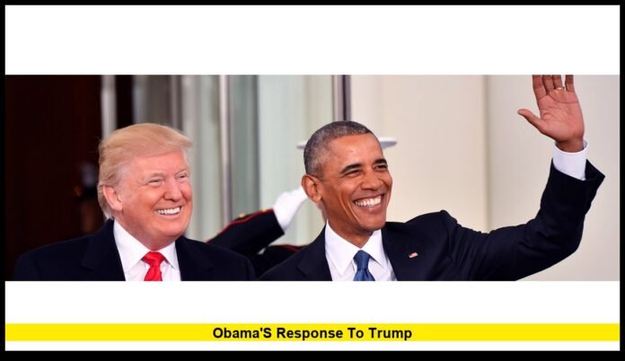 obama's response to trump
