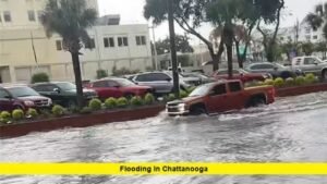 Flooding in Chattanooga: Record Rainfall Shuts Roads and Strands Vehicles
