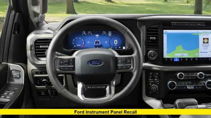 Ford Instrument Panel Recall
