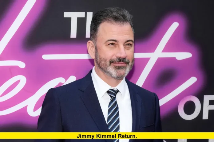 Jimmy Kimmel Return. Jimmy Kimmel Return