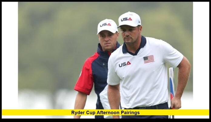 Ryder Cup afternoon pairings