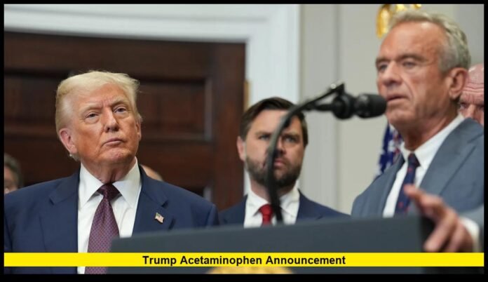 Trump acetaminophen announcement
