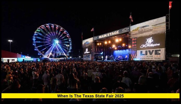 when is the Texas State Fair 2025