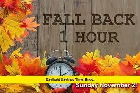Daylight Savings Time Ends