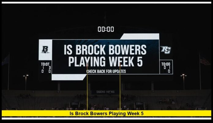 Is Brock Bowers Playing Week 5