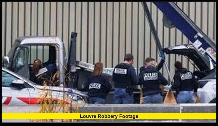 louvre robbery footage