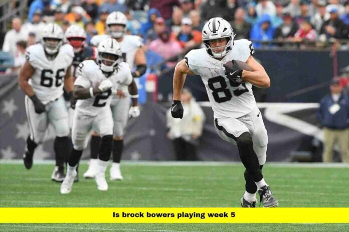 Is Brock Bowers Playing Week 5