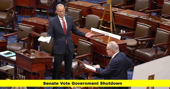 Senate Vote Government Shutdown Senate Vote Government Shutdown