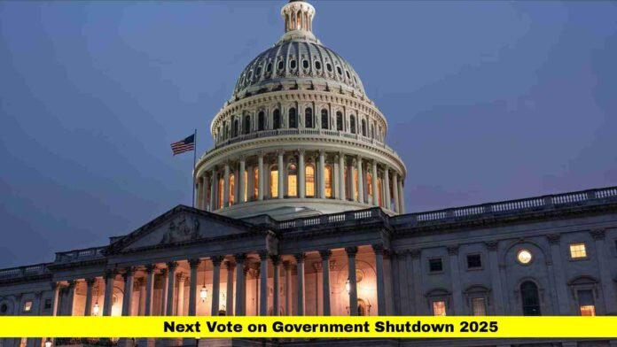 Next Vote on Government Shutdown 2025