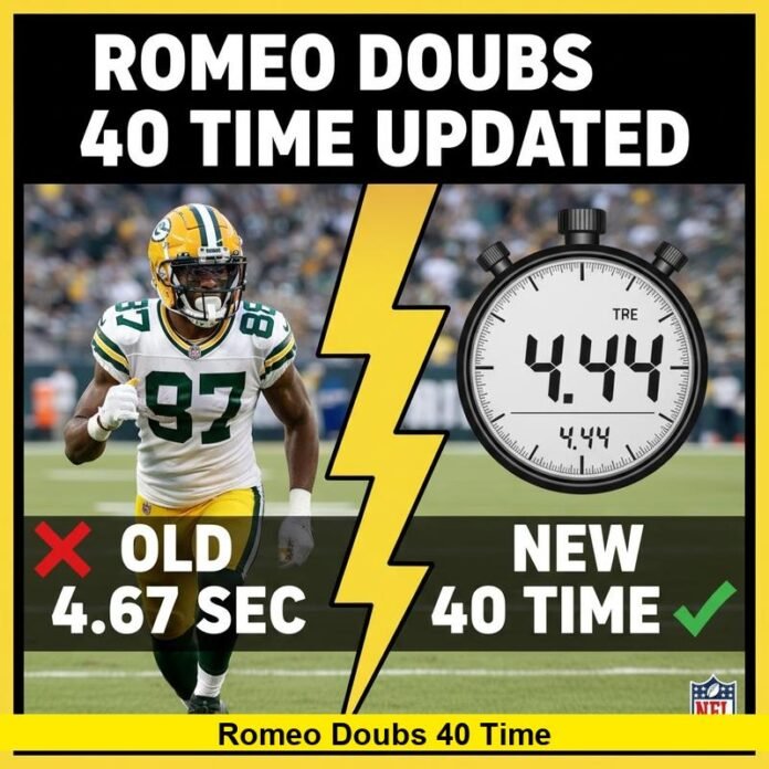 Romeo Doubs 40 time