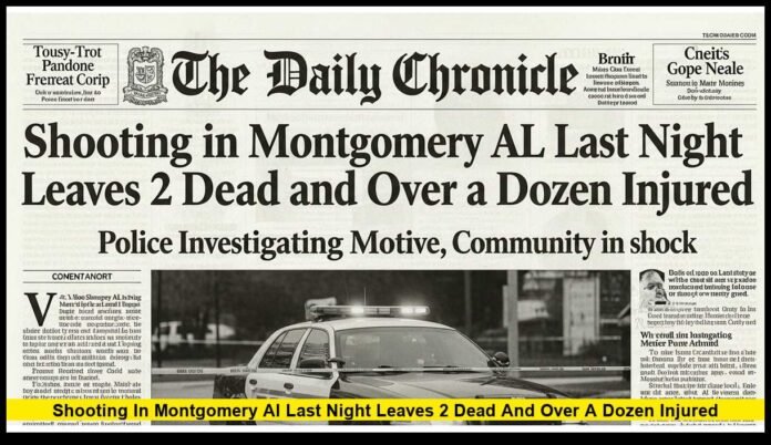 Shooting in Montgomery AL Last Night Leaves 2 Dead and Over a Dozen Injured
