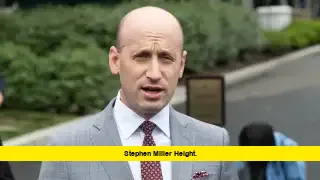 Stephen Miller Height. Stephen Miller Height