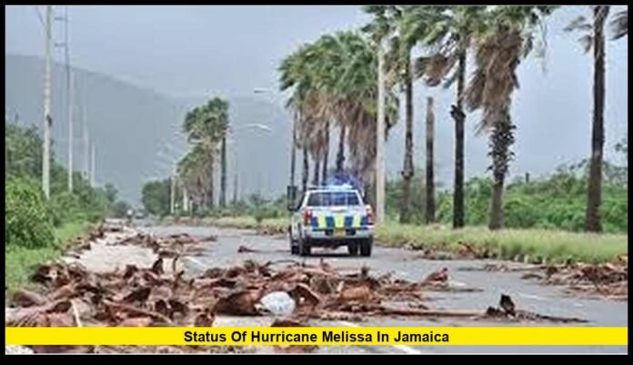 status of Hurricane Melissa in Jamaica