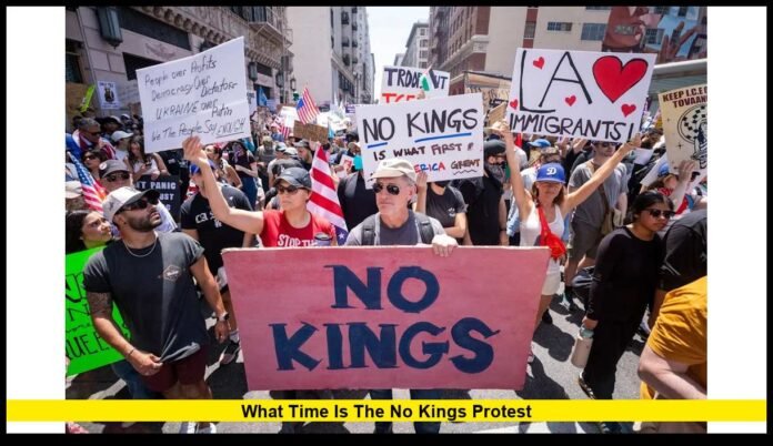 what time is the No Kings protest