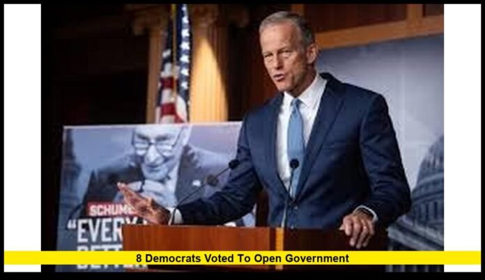 8 Democrats voted to open government
