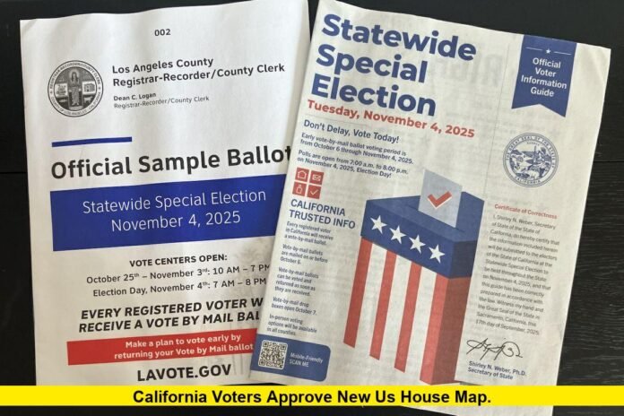 California Voters Approve New US House Map