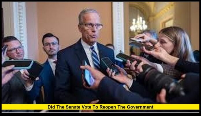 did the Senate vote to reopen the government