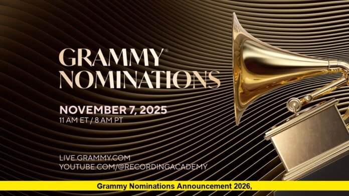 Grammy nominations announcement 2026