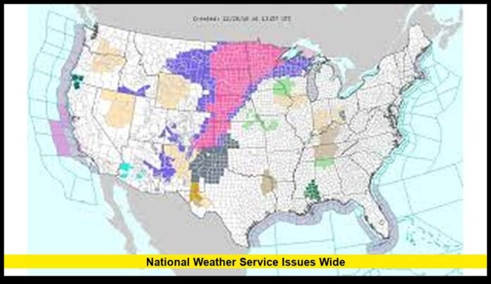 National Weather Service Issues Wide