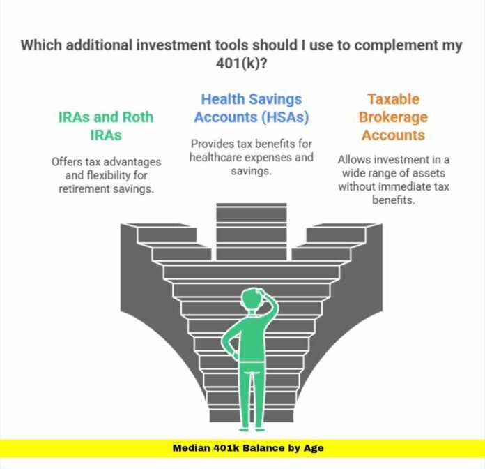 Median 401k Balance by Age Median 401k Balance by Age