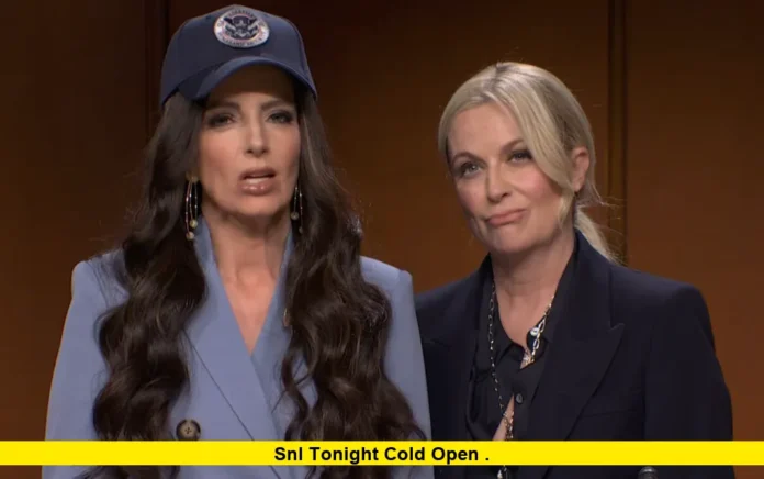 SNL Tonight Cold Open