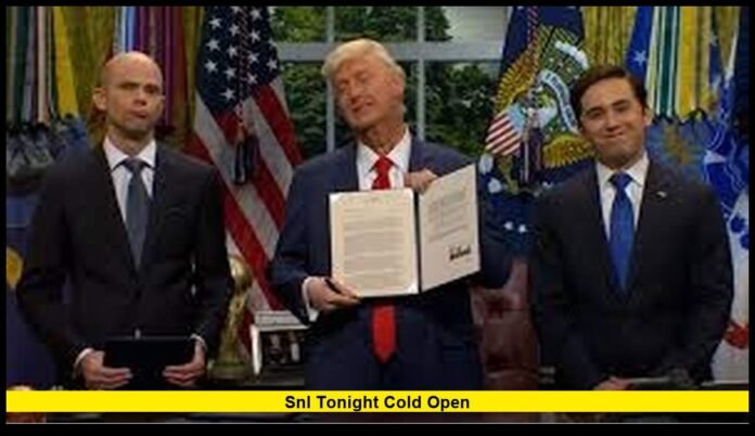 SNL tonight cold open