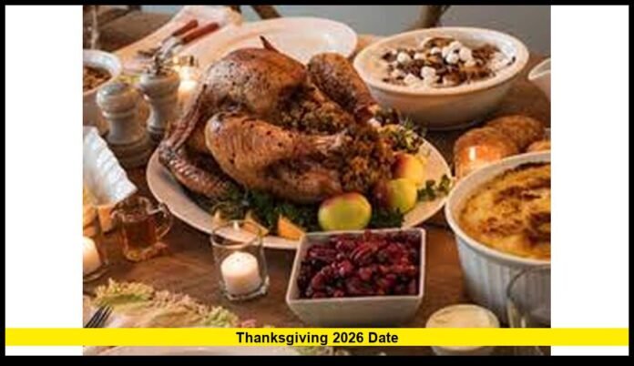 Thanksgiving 2026 date