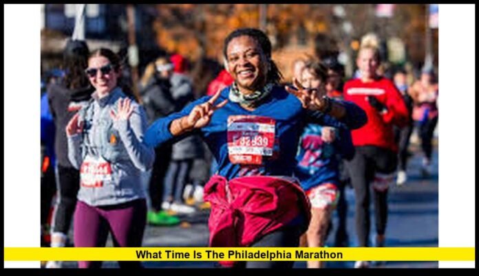 What time is the Philadelphia Marathon