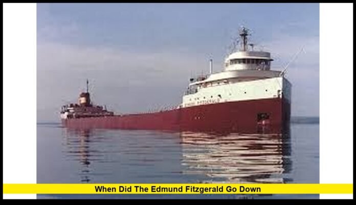 When did the Edmund Fitzgerald go down
