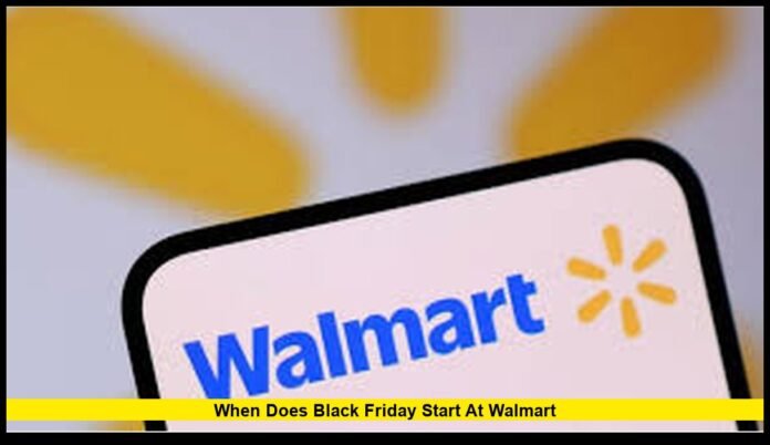 When does Black Friday start at Walmart