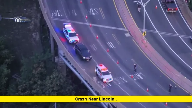 crash near Lincoln . crash near Lincoln Tunnel