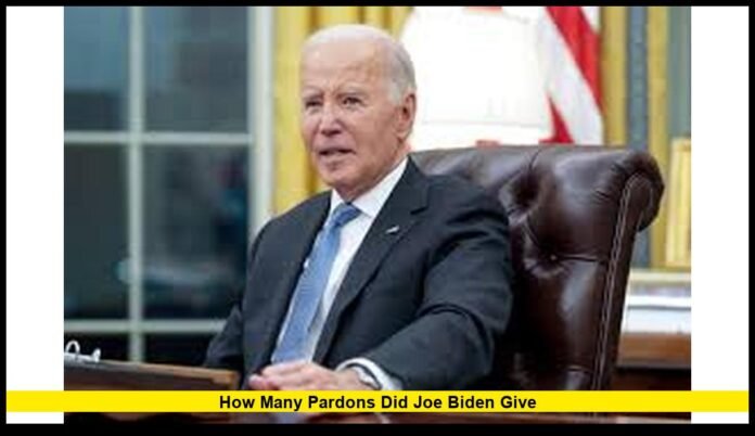 How many pardons did Joe Biden give