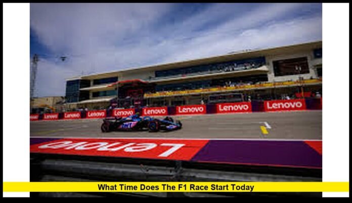 what time does the f1 race start today