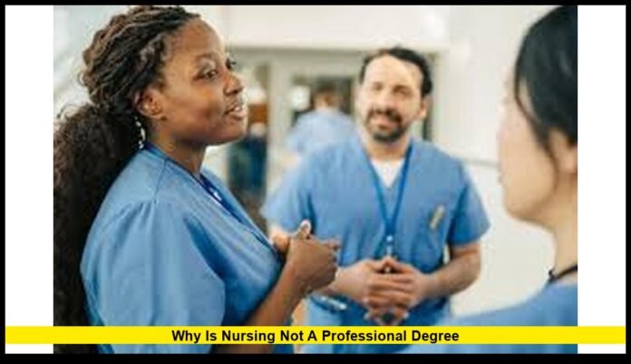 why is nursing not a professional degree