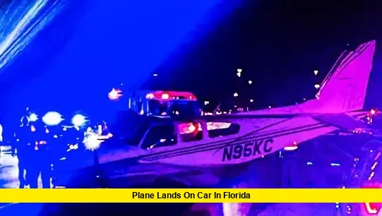 Small Plane Lands on Car in Florid