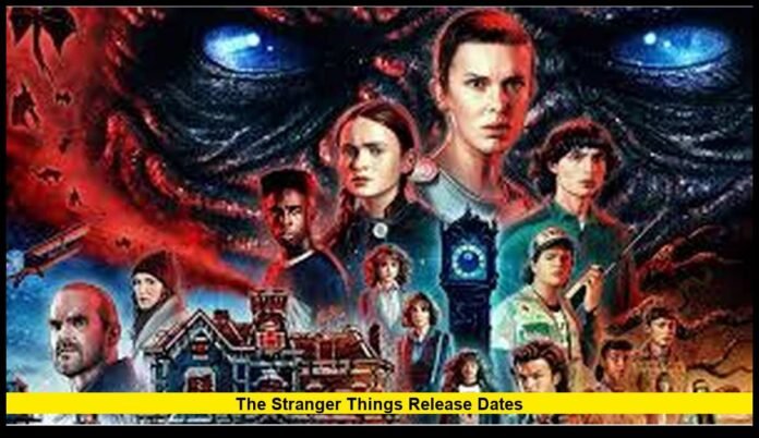 The stranger things release dates