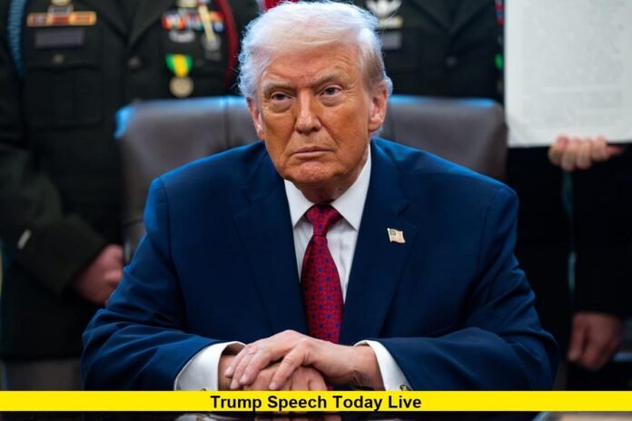 Trump Speech Today Live