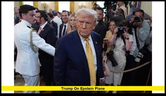 Trump on Epstein plane