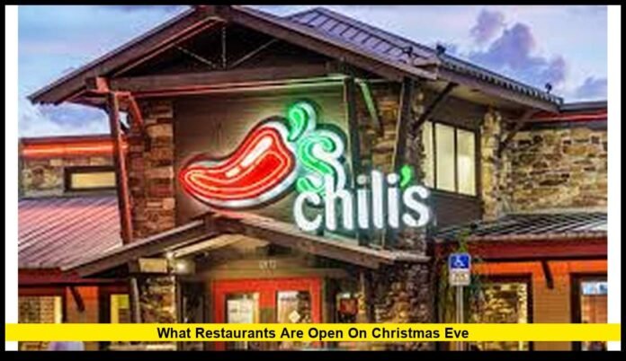 What restaurants are open on Christmas Eve