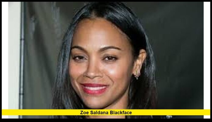Zoe Saldana blackface